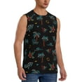 thumbnail image 2 of Daiia Hawaiian Style Printed Men's Tank Tops,Casual Soft Sleeveless Gym Muscle Shirts Bodybuilding Tee-Medium, 2 of 8