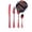 Red, variant on Yoloke Christmas Series Stainless Steel Cutlery Set | 4-Piece Knife, Fork & Spoon | Unique Bake-Like Shape | Easy to Clean | Versatile Tableware