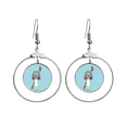 thumbnail image 1 of Los pendientes cuelgan del aro de la joyería del círculo de la gota Unbranded M, 1 of 3
