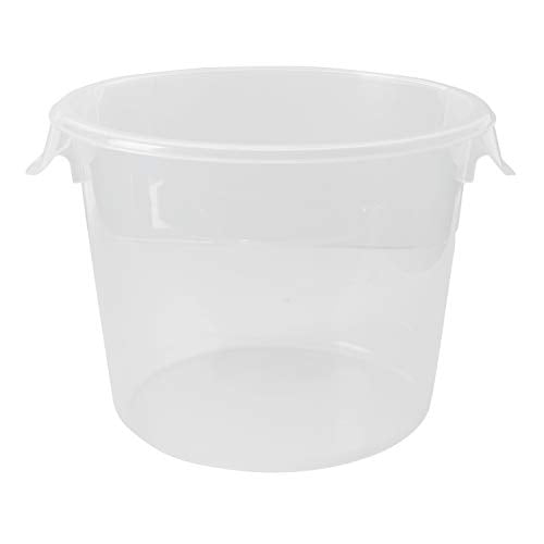 RUBBERMAID COMMERCIAL PRODUCTS FG572724CLR Round Storage Container,18 qt. 