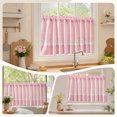 thumbnail image 4 of Pink and White Buffalo Check Plaid Window Valances Floral Lace Semi Sheer Kitchen Curtain Farmhouse Gingham Curtains Rod Pocket Valances for Living Room, 42"x18", 4 of 8