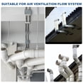 thumbnail image 4 of Uxcell Duct Connector, Plastic Dryer Hose Connector Pipe Fitting Adapter Coupling for Vent Hose 3" Gray, 4 of 6