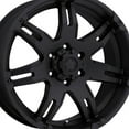 thumbnail image 4 of 17x9 Ultra 238B Gauntlet Matte Black Wheel 8x6.5 (12mm), 4 of 5