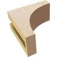 thumbnail image 6 of 3"W x 6"D x 6"H Classic Huntington Rough Cedar Woodgrain TimberThane Corbel, Primed Tan, 6 of 6