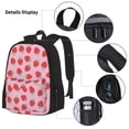 thumbnail image 3 of Balery Hand Drawn Strawberry Mochila Escolar 3 en 1 para Niños - Mochila Resistente con Lonchera Térmica y Estuche - Mochila Escolar para Niños y Niñas, 3 of 7