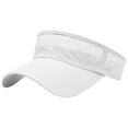 thumbnail image 2 of Nmnitkp Sport Sun Visor Hats Adjustable Empty Top Baseball Cap Cotton Ball Caps for Women and Men White, 2 of 2