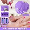 thumbnail image 5 of Rirool Kids Makeup & Nail Polish Kit for Girls - 2 in 1 Washable Cosmetic Set with Nail Dryer, Princess Crown & Jewelry - DIY Toys Gift for Ages 3-8 Purple, 5 of 7