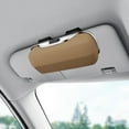 thumbnail image 6 of Zxpjkyu Car Visor Eyewear Holder, Glasses Organizer for Vehicle, Sunglasses Storage Case Beige, 6 of 9