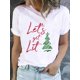 thumbnail image 1 of Camiseta de manga corta con estampado de corazón de amor de vino para mujer, ropa de Navidad, moda de Año Nuevo, Camisetas básicas, camisetas gráficas, 1 of 5