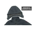 thumbnail image 6 of Little Donkey Andy Women's Softshell Jacket Ski Jacket with Removable Hood, Fleece Lined Black Heather Size L, 6 of 7