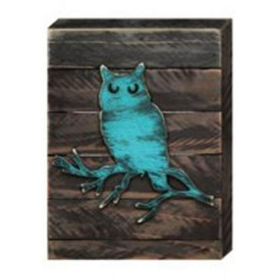Designocracy 98215-08 Owl Wildlife Art on Board Wall Decor