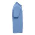 thumbnail image 2 of Russell - Polo de manga corta cuello y mangas Ripple Hombre Caballero (tallas grandes hasta 6XL) (Azul Cielo), 2 of 2