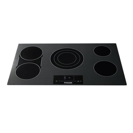 Thor Kitchen Tec36 36  Wide 5 Burner Electric Cooktop - Black