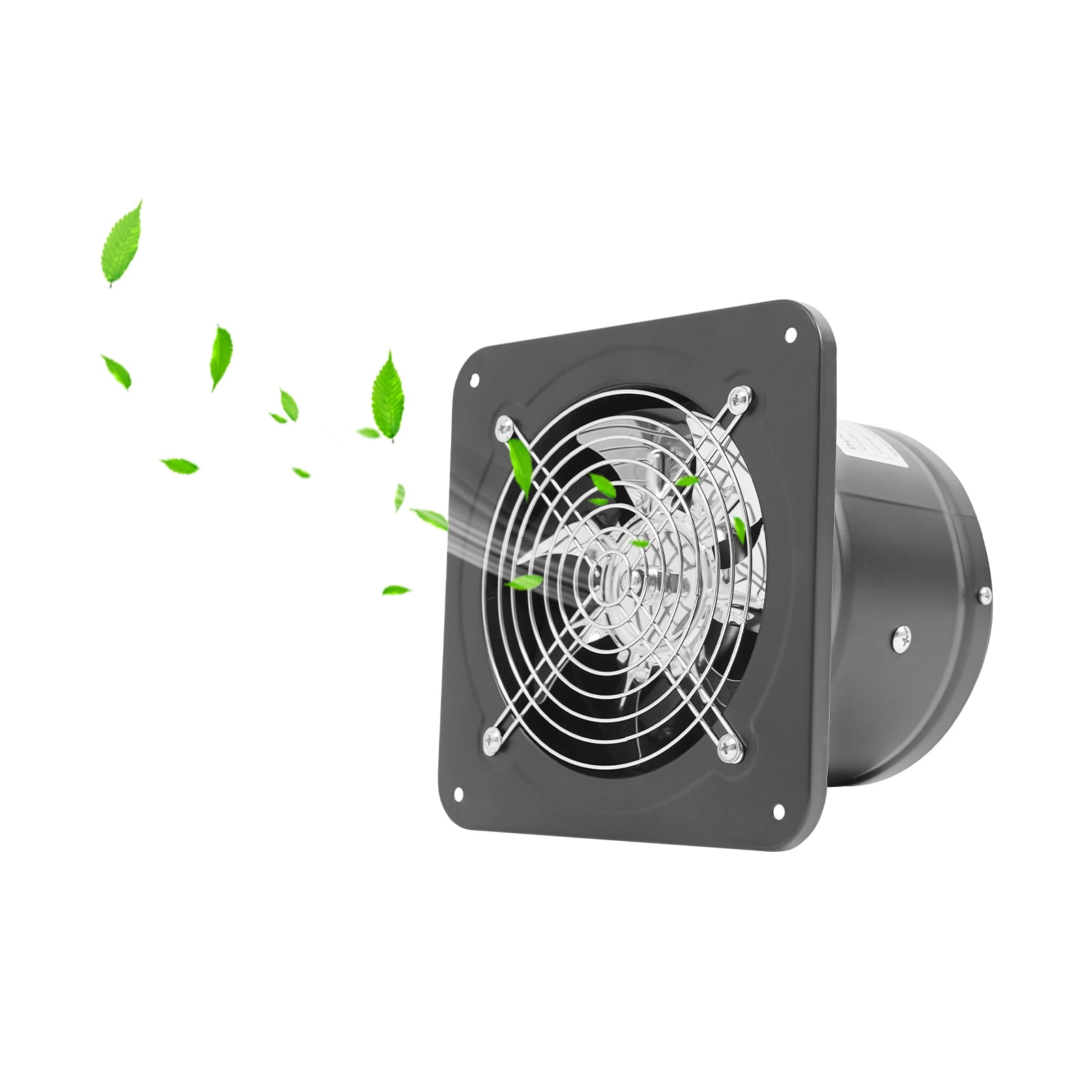 6in Exhaust Fan Wall Exhaust Fan for Kitchen Bathroom Metal Extractor Fan for Attic, Garage Ventilation