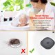 thumbnail image 2 of Paquete de 2 atrapacabellos para desagüe de ducha, accesorios de baño, cubierta de drenaje de silicona duradera, tapón para el cabello con ventosas para ducha, cocina, baño, forma de corazón, 2 of 5