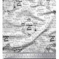 thumbnail image 1 of Soimoi White Poly Georgette Fabric To Travel Is To Live Text Print Fabric by Yard 42 Inch Wide, 1 of 2