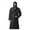 Charcoal, variant on Hooded Bathrobe for Men and Women, 500 GSM Cotton Blend Rayon Terry, Silver, Small/Medium