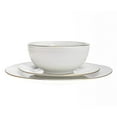 thumbnail image 2 of Saba Porcelain Gold Rim 18 Piece Dinnerware Set, Service For 6, 2 of 4