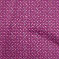 thumbnail image 1 of oneOone Viscose Chiffon Dark Magenta Fabric Colorful Dinosaur Cartoon Sewing Craft Projects Fabric Prints By Yard 42 Inch Wide, 1 of 5