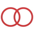 thumbnail image 1 of Anillo Adhesivo Magnético, 2Pcs - Anillo Adaptador Magnético Universal, Kit de Conversión de Carga Inalámbrica de Imán de Silicona para Funda de Teléfono Cargador Inalámbrico (Rojo), 1 of 7