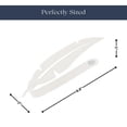 thumbnail image 3 of Evideco French Home Goods Plume Feather White Curtain Tiebacks, 3 of 8