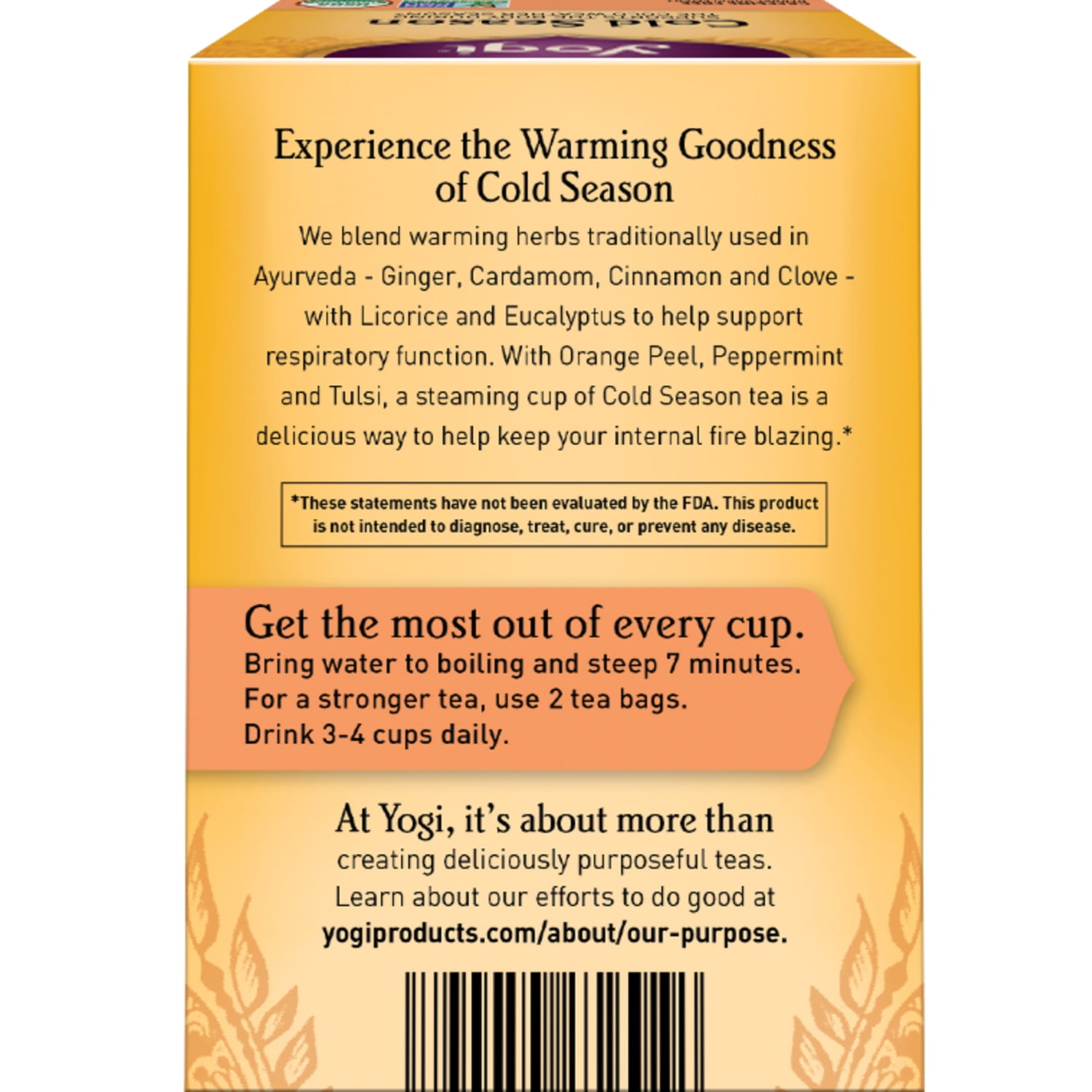  Yogi Tea, Cold Season, 16 Count : Grocery & Gourmet Food