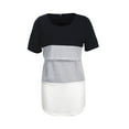 thumbnail image 5 of Tee-shirt de Maternité Allaitement Hauts d'Allaitement Rayé Manches Courtes, 5 of 5