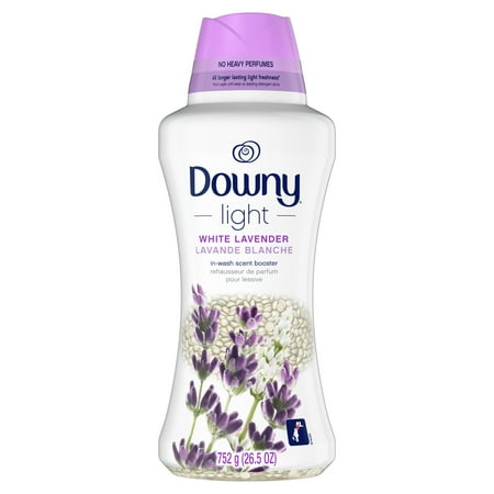 Downy Light White Lavender Laundry Scent Booster Beads for Washer with No Heavy Perfumes - 24oz