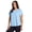Polar Blue, variant on RBX Active Women's Plus Size Quick Dry Short Sleeve Workout Top with Mesh Panels
