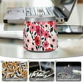 thumbnail image 6 of Yayeee Ashtray with Lid for Cigarette Smokeless Stainless Steel Home Ash Holder, Pink and Red Flowers, 6 of 7