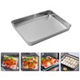 thumbnail image 4 of Shisuyan Uniform Heat Conduction Baking Sheet Stainless Steel 1Pack 9.3X6.9X2In, 4 of 8