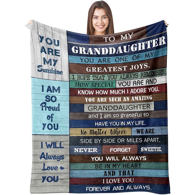 LHSHID Grandson Blanket Gift from Grandma Flannel Blanket for Grandson Birthday or Graduation 60x80in