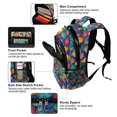 thumbnail image 5 of FORMRS Kids School Backpack Elementary Student Unisex Travel Bookbag with Reflective Stripes, Vibrant Art Leaves Pattern, 5 of 7