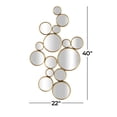 thumbnail image 4 of CosmoLiving by Cosmopolitan 22" x 40" Gold Bubble Cluster Wall Mirror, 4 of 15