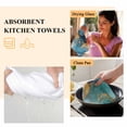 thumbnail image 6 of Turquoise Blue Kitchen Towel Dish Cloths Set of 3, Microfiber Soft Kitchen Hand Towels, Modern Teal Gold Marble Textured Absorbent Quick Drying Dishcloths 18 x 28 Inches, 6 of 8