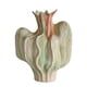 thumbnail image 1 of Jarrón de cerámica de forma irregular hecho a mano, adorno decorativo for el hogar, arreglo floral for la entrada, comedor, 1 of 7