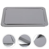 OFFIGAM 6.5 Inch Stainless Steel Recessed Waste Chute Lid for Kitchen Bathroom Office Trash Disposal