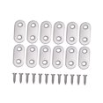 thumbnail image 4 of OUNONA 30 Pcs Plaques de Raccordement en Acier Inoxydable Plat pour Articles Ménagers Réparation, 4 of 4