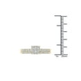 thumbnail image 4 of 1/2 Carat T.W. Diamond 10kt Yellow Gold Square-Shape Cluster Engagement Ring Set, 4 of 5