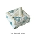 thumbnail image 3 of Manta doble de tafetán hueco catiónico de lana de cordero | Manta cálida y acogedora para la oficina o el hogar | Funda de franela suave para sofá cama o siesta, 3 of 7
