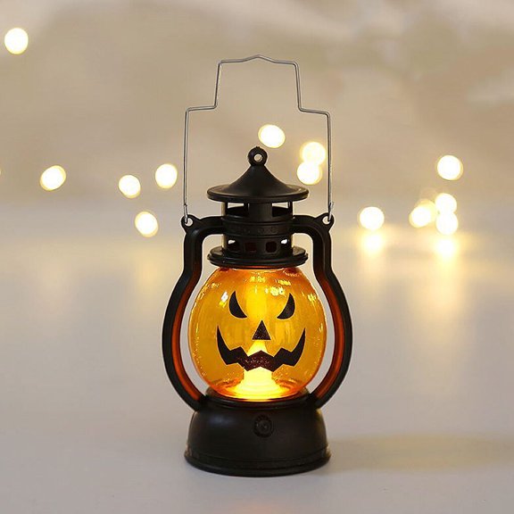 Toystoory 2021 nueva Calabaza Calavera LED Pony Lantern Halloween Decoración Prop Holiday Bar Party Light LED Lámpara de aceite Prop Type4 NO4 Toystoory HA007381-02