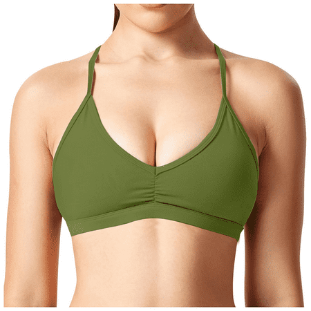 Fulorrnie Bras for Women Comfort Wirefree Supportive Lift Yoga Sports Workout Gym Convertible Stretchable Multiway Bra AG S