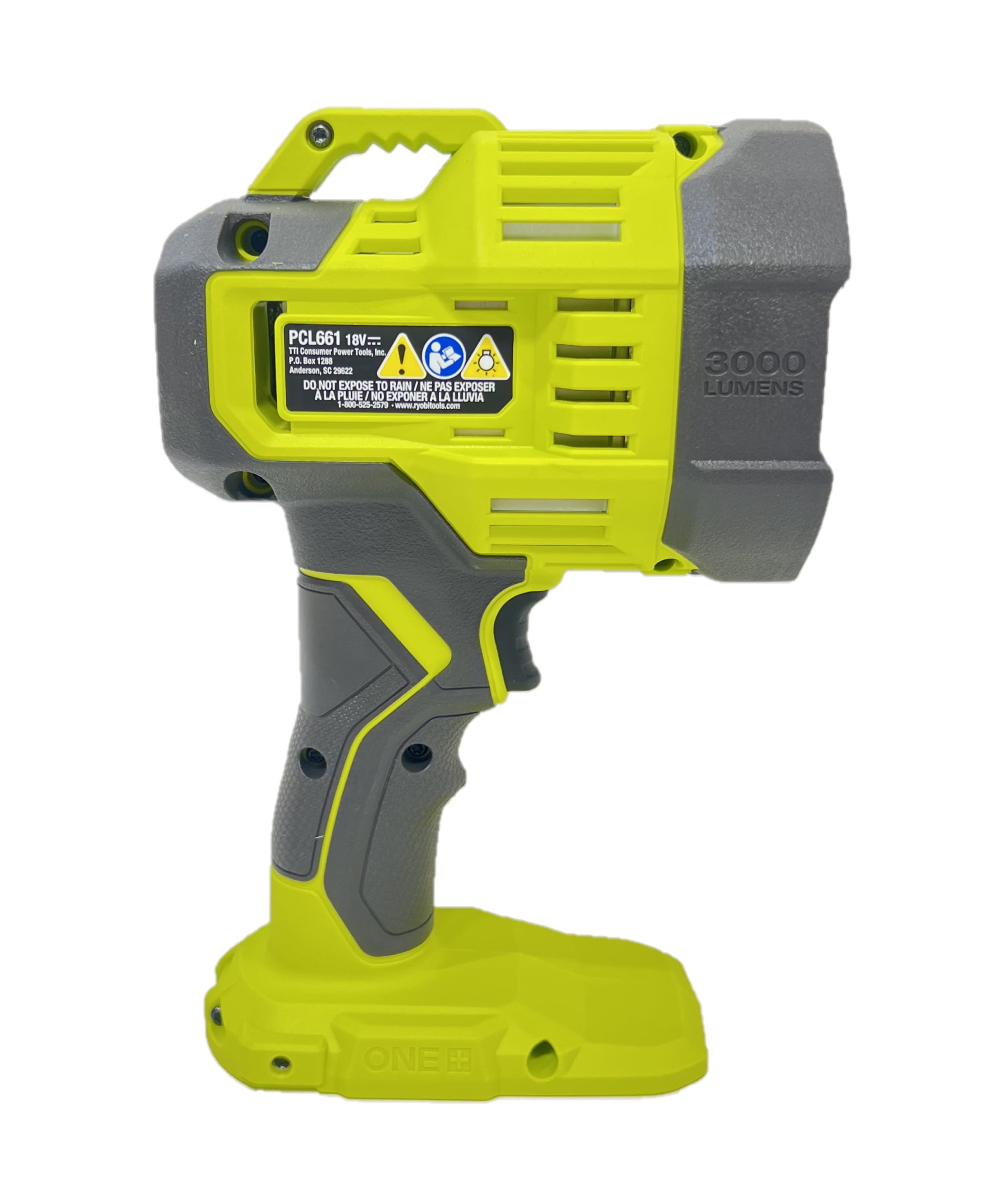 Ryobi 18V Cordless LED Spotlight PCL661 Kit - Includes Battery and Charger