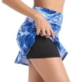 thumbnail image 6 of Bowake Women's Tennis Skirt With Pocket Shorts Plus Size Running Sports Fitness Skirt, 6 of 6