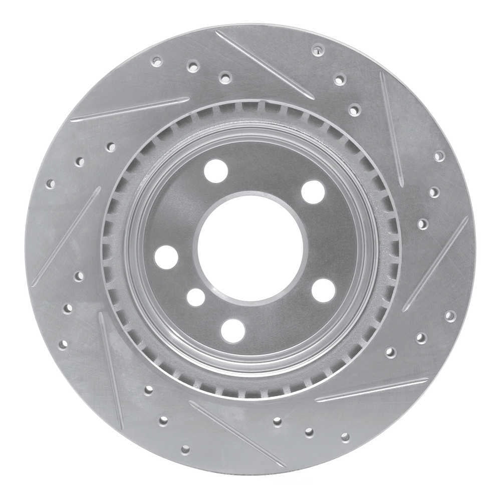 Dynamic Friction Company 631-31111L DFC Brake Rotor - Drilled And Slotted - Silver