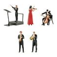 thumbnail image 1 of 5 figuras de músicos y personas musicales, figuras de juegos de rol, escala 1:64, adorno de escritorio de resina, personas pequeñas, figuras de, 1 of 9