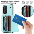 thumbnail image 3 of ELEHOLD for Samsung Galaxy A51 5G Multi-Functional Wallet Case Organ Card Slots RFID Blocking Stand Function Wrist Strap Crossbody Shoulder Strap Shockproof Purse Case,blue, 3 of 9
