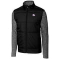 thumbnail image 2 of Men's Cutter & Buck Black TCU Horned Frogs Vault Big & Tall Stealth Hybrid Quilted Full-Zip Windbreaker Jacket, 2 of 3