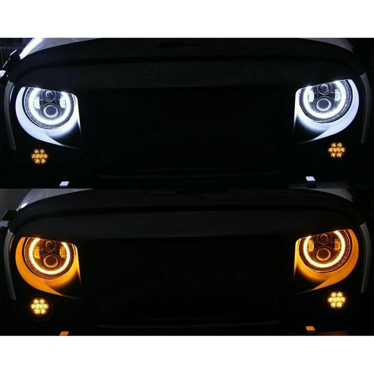 2pcs Fit Mack R Series 7'' Inch Round LED Headlights Sealed Hi/Lo Beam With DRL - Foto 6
