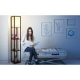 thumbnail image 5 of Brightech Maxwell Tower Lampadaire avec Étagères et Recharge Sans Fil, Brun (2 Pack), 5 of 5